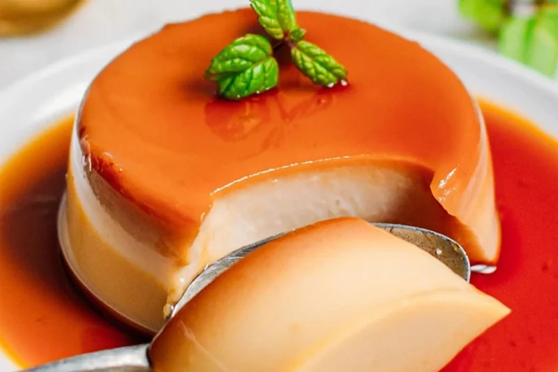 Bánh flan bằng nồi cơm điện