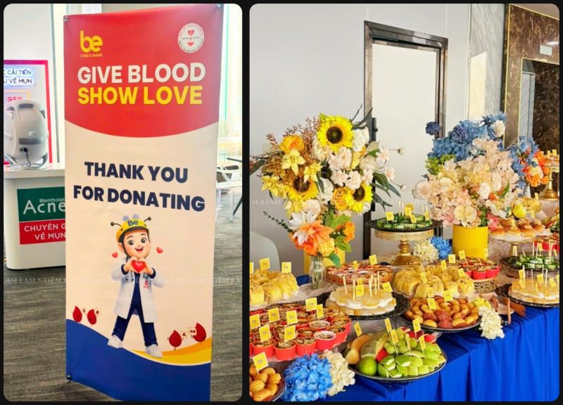 Teabreak sự kiện Be Group - Đồng hành cùng chương trình Give Blood - Show Love ý nghĩa