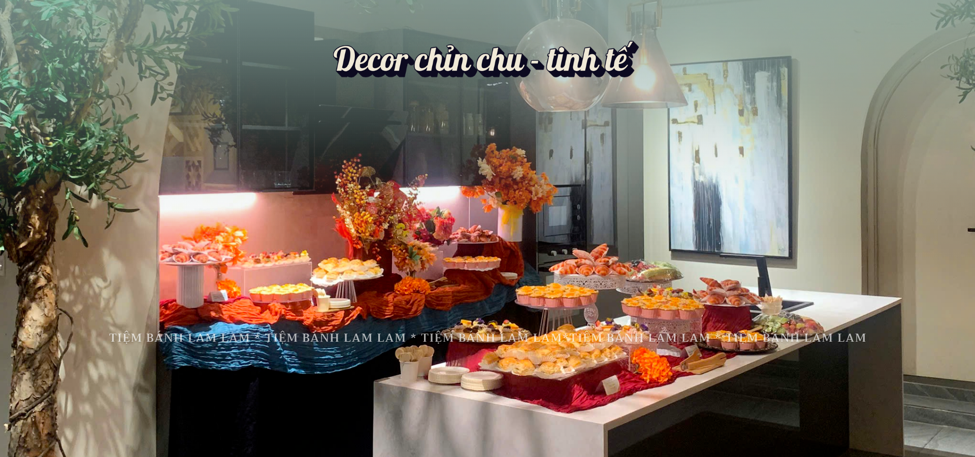Tiệc Teabreak decor chỉn chu